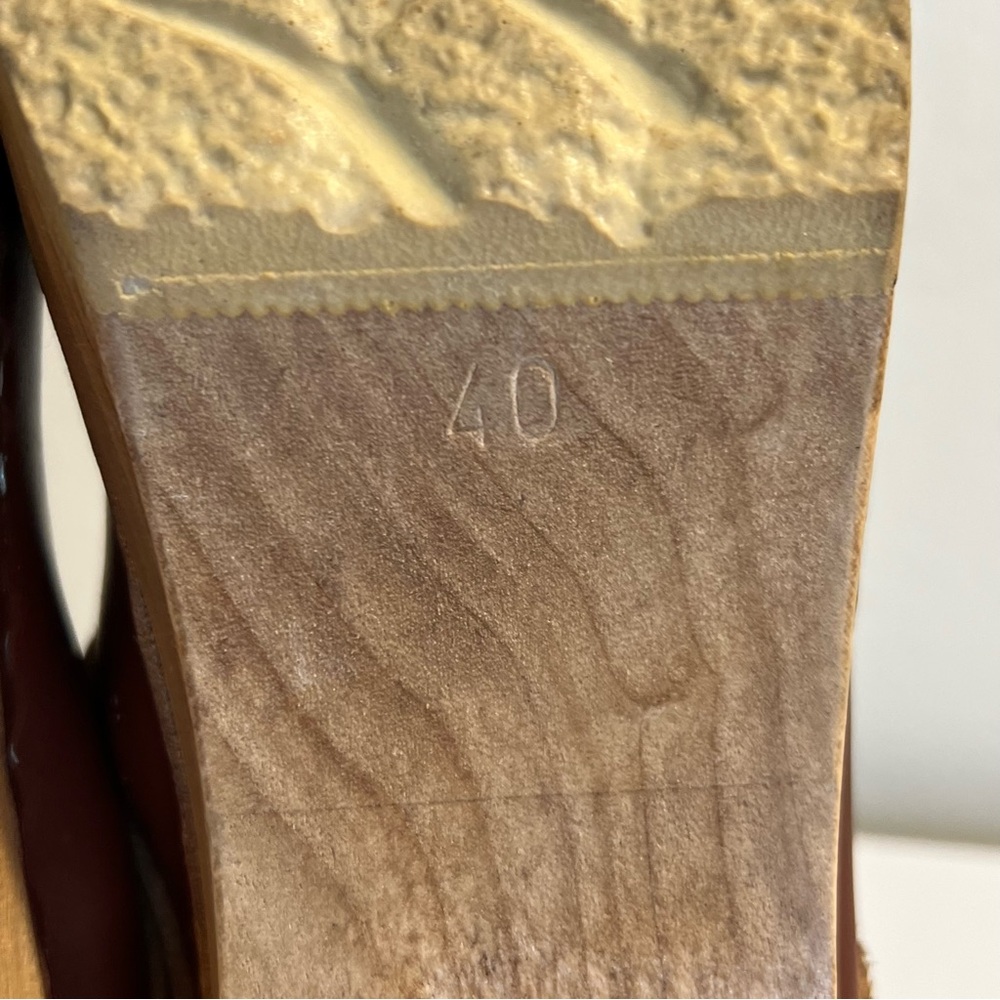 No. 6 Brown Leather Mules - Picture 8 of 8